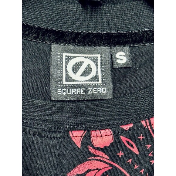 Square Zero Men's Small Black / Multicolor Shirt Embroidered / Side Zip Dbl Side - Picture 7 of 7